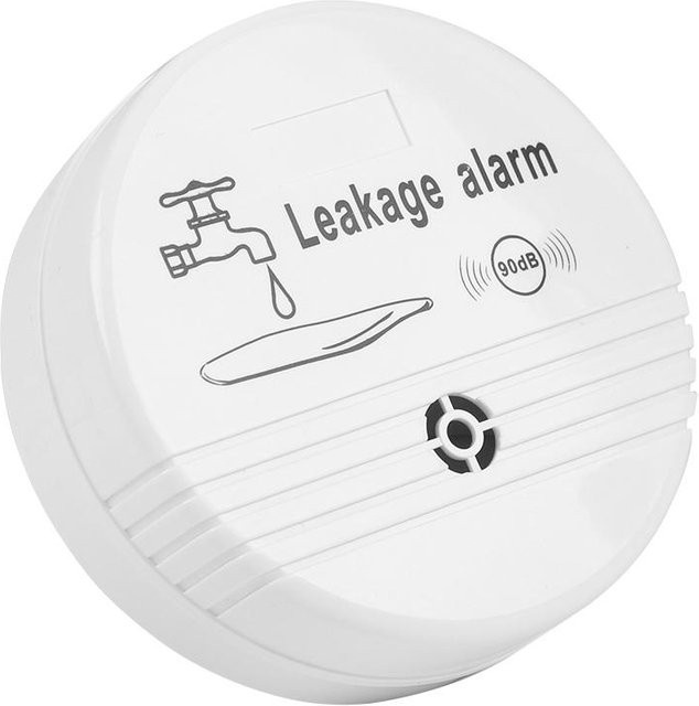 Drahtloser Wasserleckmelder Painter für Haushalt mit 90 dB Alarm in Grau - Bild 1