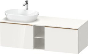 Duravit Waschtischunterschrank D-Neo in Weiß, Wandhängend, Breite: 140 cm, Tiefe: 55 cm, Höhe: 45,9 cm - Bild 1