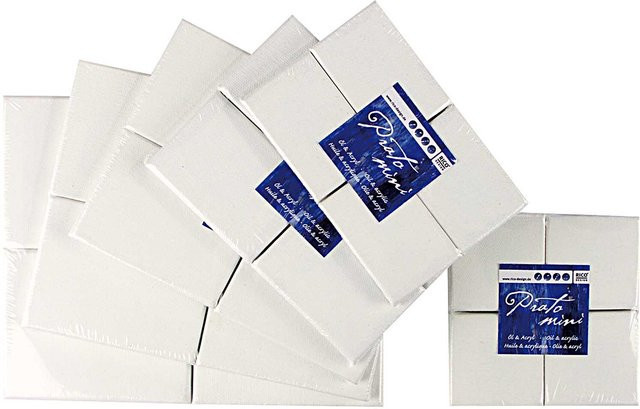 Rico Design Prato Mini-Keilrahmen 4er-Set B/H: 6 x 8 cm - Bild 1