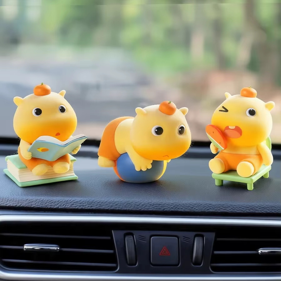 52TOYS Mini Cartoon Capybara Lulu Flocking Blind Box, Spielzeugfiguren - Bild 2