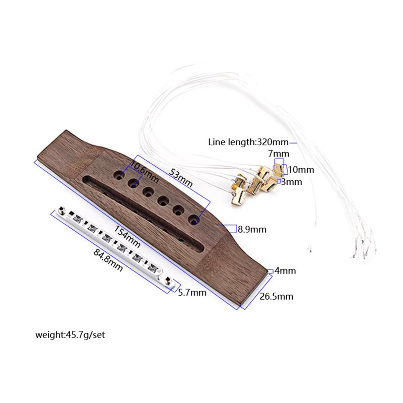 Baggs Element Aktiv Akustikgitarren-Untersattel-Pickup-Bundle mit Lautstärke- und Tonsteuerung in Braun - Bild 2