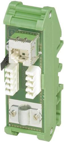 Phoenix Contact Mini RJ45-Patchpanel FL-PP-RJ45-LSA CAT5e für Ethernet/LAN in Grün - Bild 1