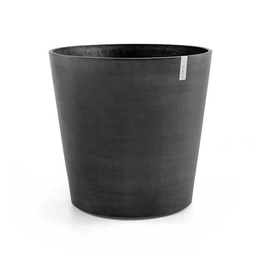 Ecopots Pflanztopf Amsterdam rund mit Rollen Dunkelgrau B: 60 cm, T: 56 cm, H: 60 cm - Bild 2