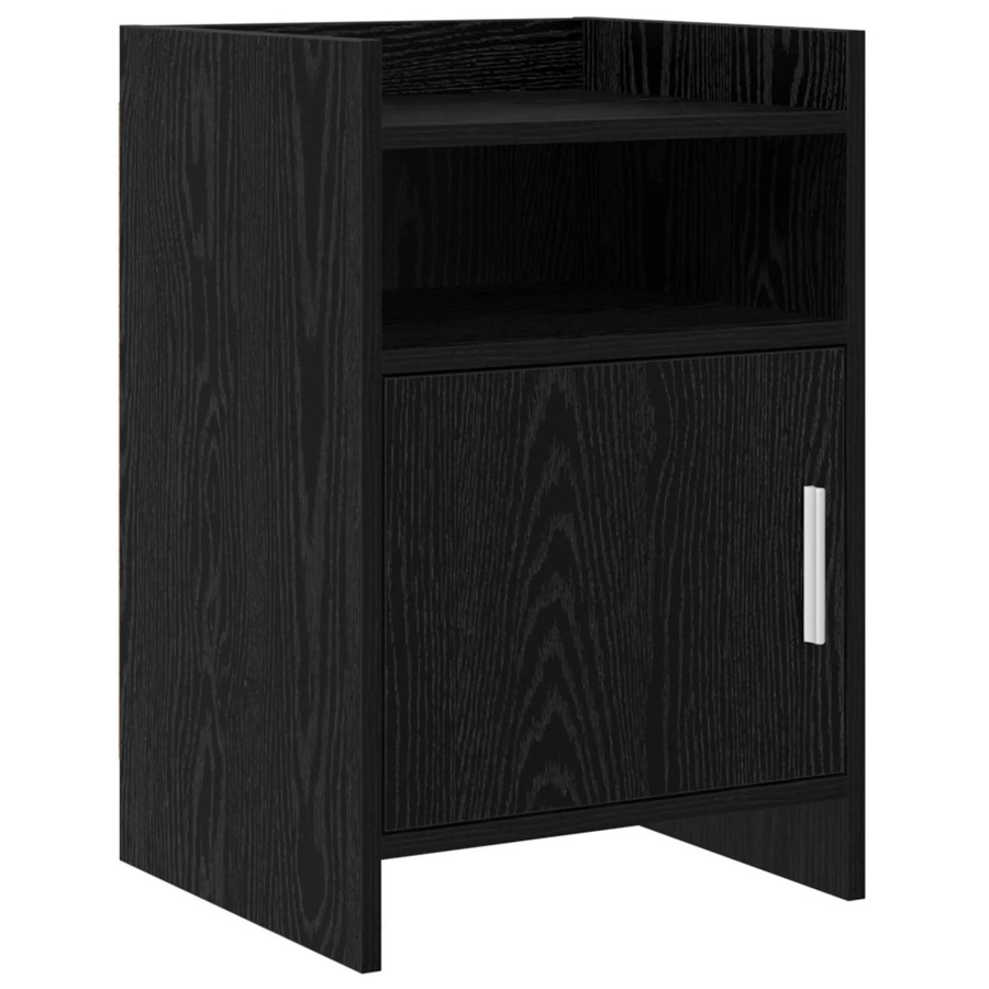 vidaXL Nachttisch aus Holzwerkstoff in Schwarzer Eiche, modern, B/T/H: 40 x 36 x 60 cm - Bild 2