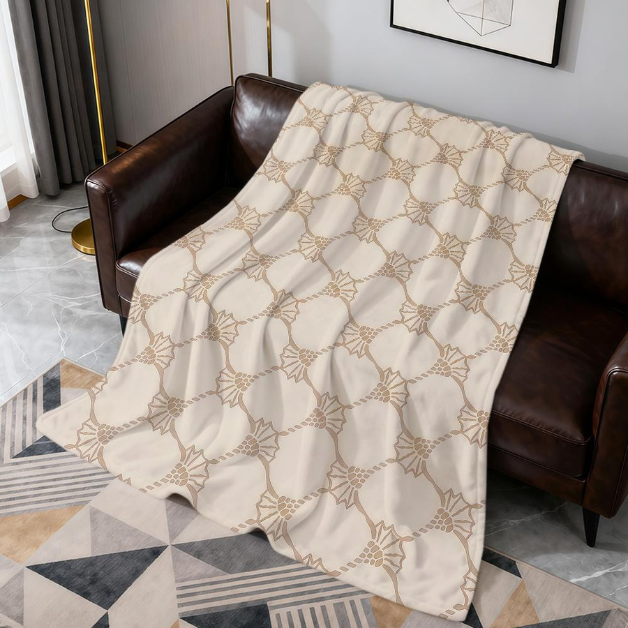 Weiche und warme Flanell-Plüschdecke von Useful Home in modernem Design, B/B: 100 x 150 cm - Bild 3