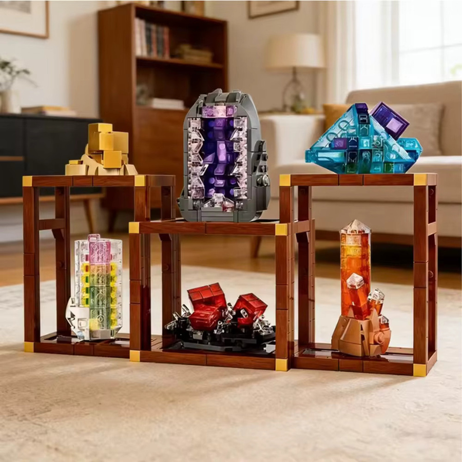 LEGO Transparente Mineral- und Edelstein-Bausteine, 880 Teile - Bild 3