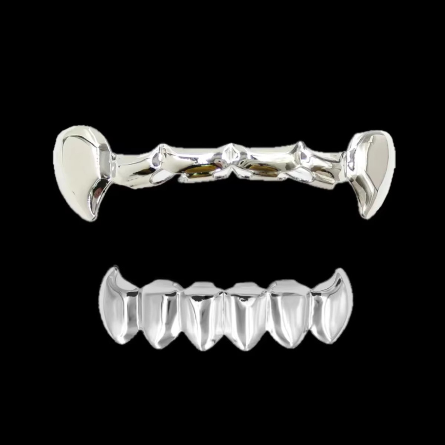 RACHELZ Grillz Fangs, Silber, Unisex - Bild 3