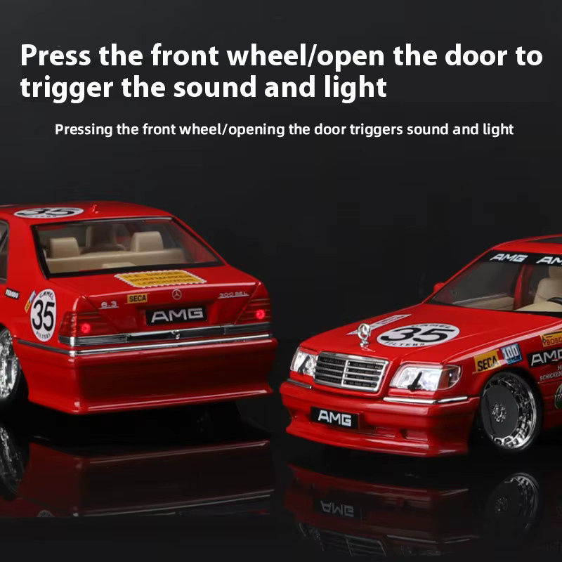 Maisto W140 320SEL, Modellauto, 1:24, Metall, mit Licht und Sound - Bild 4