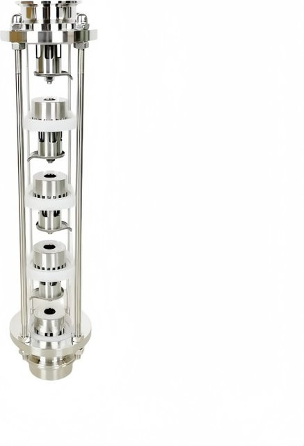 YOHOYAMA 5-stöckige Destillationslinsensäule aus Edelstahl 304 mit Blasenplatten-Sets und Tri-Clamp-Schauglasverschraubung in Silber - Bild 1