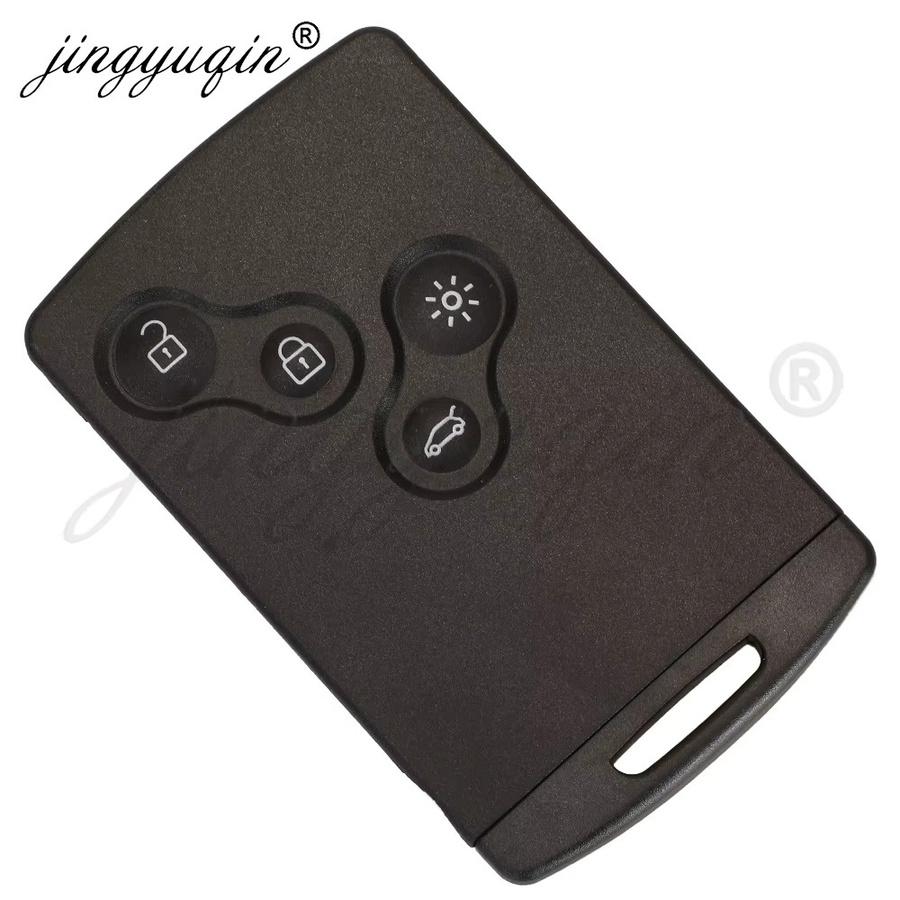 Jingyuqin Auto-Fernbedienungsschlüssel für Renault Koleos 2008–2016, ID46 PCF7941, 433 MHz, schlüsselloser Kartensteuerungsschlüssel mit 4 Tasten, Schwarz - Bild 3