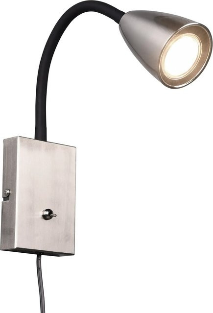 Trio Wandleuchte Wanda in Nickel matt mit LED und verstellbarem Glasaufsatz - Bild 1