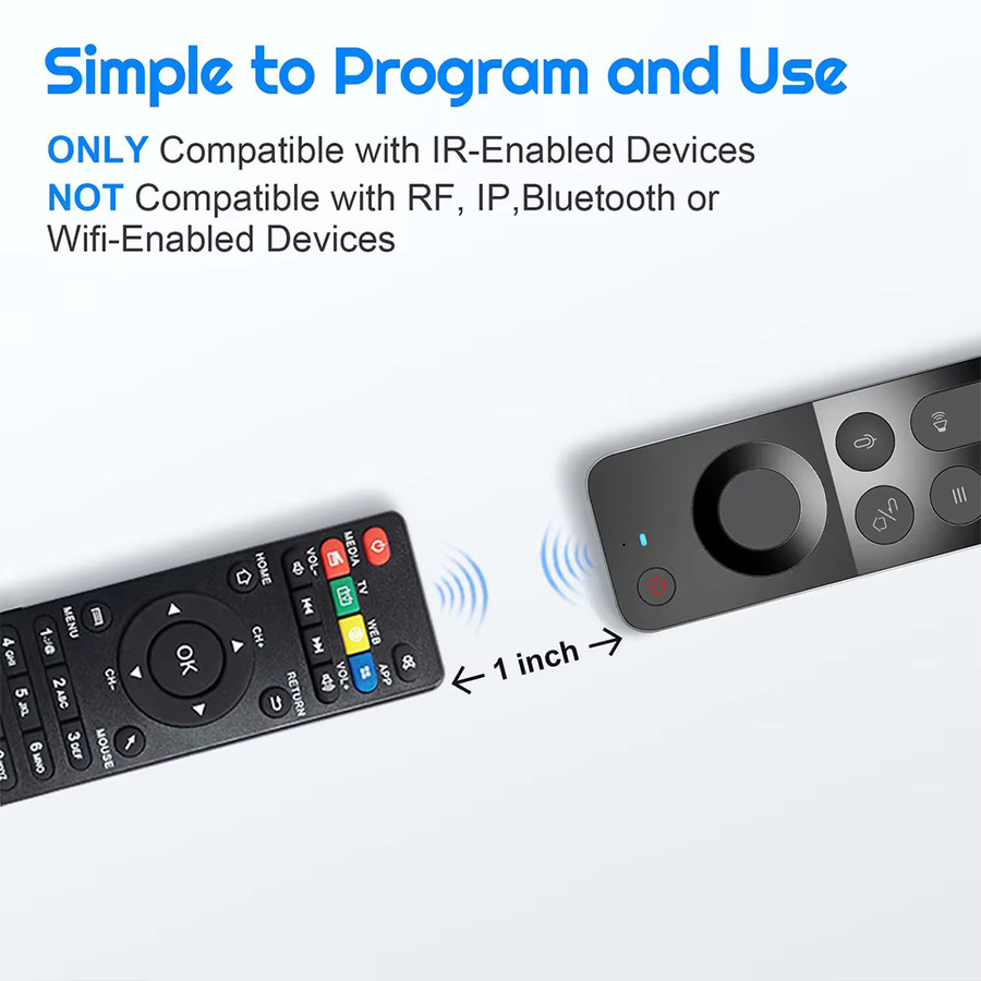 MRSVI Universelle Sprachgesteuerte Air Mouse Fernbedienung W3 in Schwarz, 2,4G Drahtlose Mini Tastatur für Android TV Box und Windows PC - Bild 4