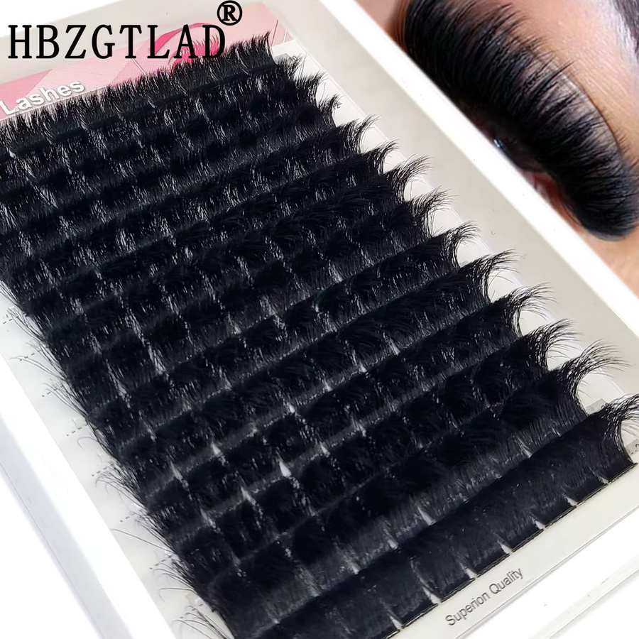 AMSDCN Wimpernbüschel, Russische D-Curl, 10-20mm, 0,07mm, Gemischte Länge - Bild 3