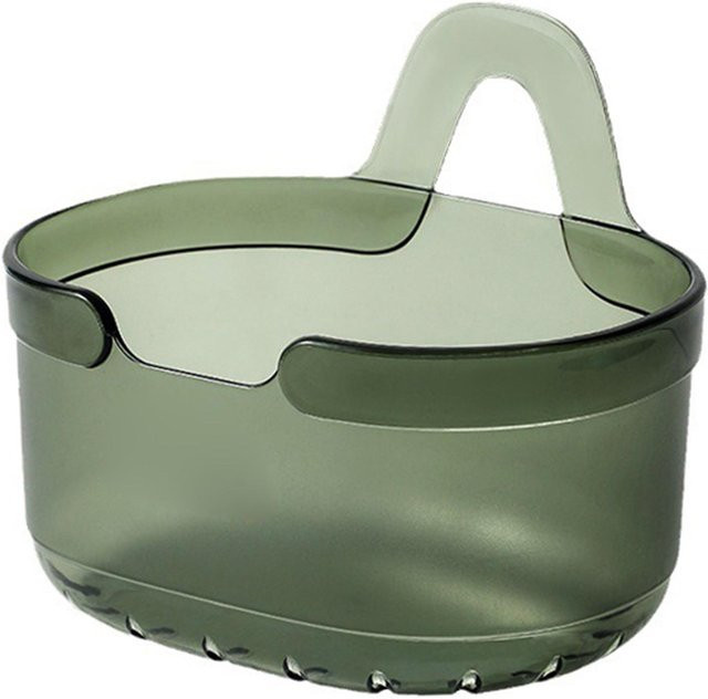 OutsideWorld Aufbewahrungskorb aus Kunststoff für Zwiebeln, Ingwer und Knoblauch, Hängekorb für die Küchenwand, beige/transparent - Bild 1