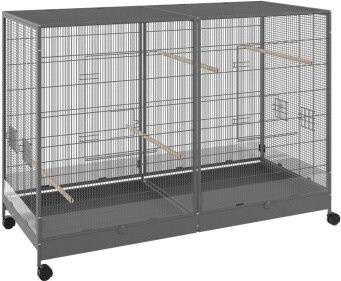 MORE Voliere Australia Vogelkäfig aus Metall in Grau, B/T/H: 101 x 65 x 65 cm - Bild 1