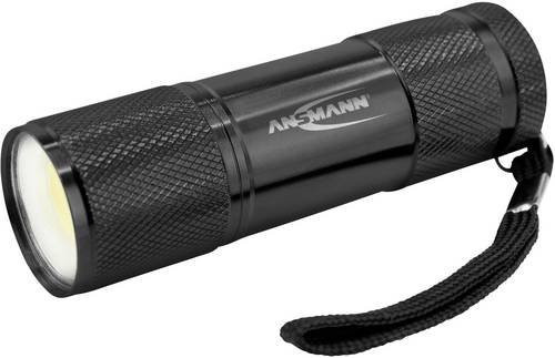 Ansmann Action COB LED Taschenlampe aus Aluminium in Schwarz, 175 lm, batteriebetrieben - Bild 1