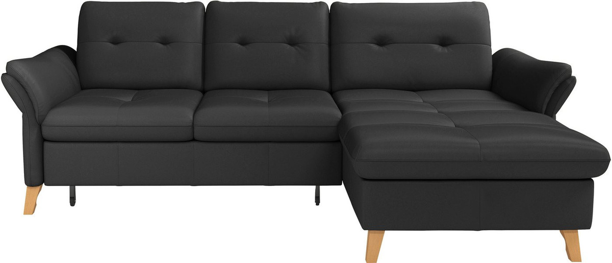 sit&more Ecksofa Göteborg mit Sitztiefenverstellung, Federkern und optionaler Bettfunktion - Bild 1