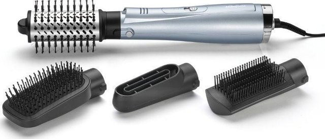 BaByliss Hydro Fusion Smooth & Shape Warmluftbürste AS774E in Silber und Grau - Bild 1