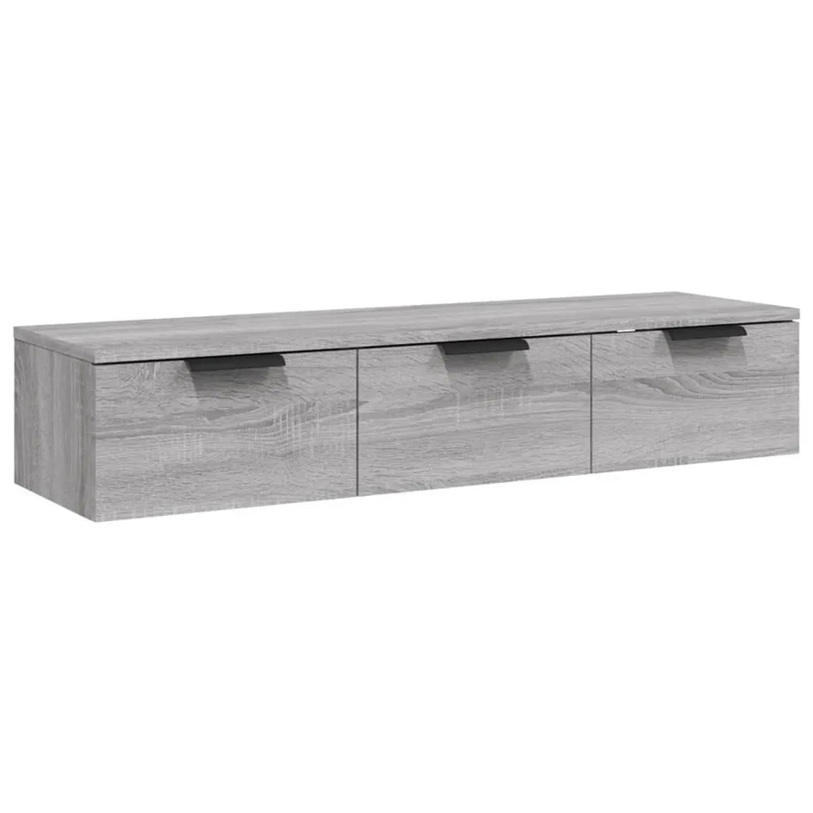 vidaXL Wandschrank in Grau Sonoma aus Holzwerkstoff, B/T/H: 102 x 30 x 20 cm - Bild 2