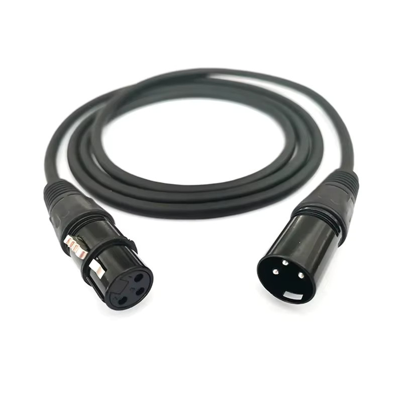 MACDOT XLR 3-Pin Verlängerungskabel in Schwarz für Karaoke-Mikrofone und Audiogeräte - Bild 2