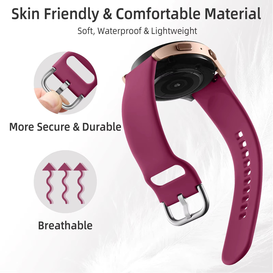 Uhrenarmband Silikon, 20mm/22mm, Unisex - Bild 2