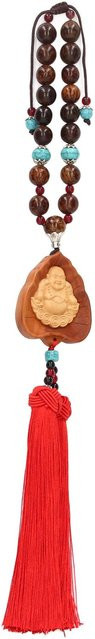GoolRC Autoanhänger Doppelquasten-Design, Buchsbaum, Buddha, brown, Unisex - Bild 1