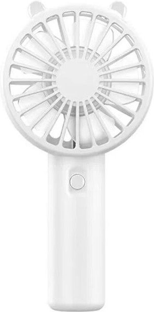 Tragbarer Mini Handventilator von yuyongzhi, USB wiederaufladbar und geräuscharm, Farbe: Weiß - Bild 1