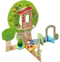 HABA Little Friends Spielset Garten & Wald Kulisse aus Holz, Mehrfarbig - Bild 1
