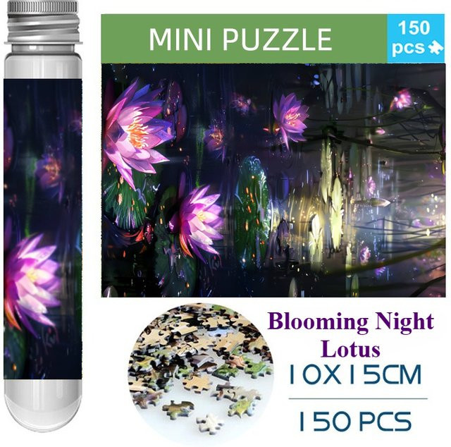 MaxRenard Blühender Nachtlotus Puzzle, 150-teiliges Set - Bild 1