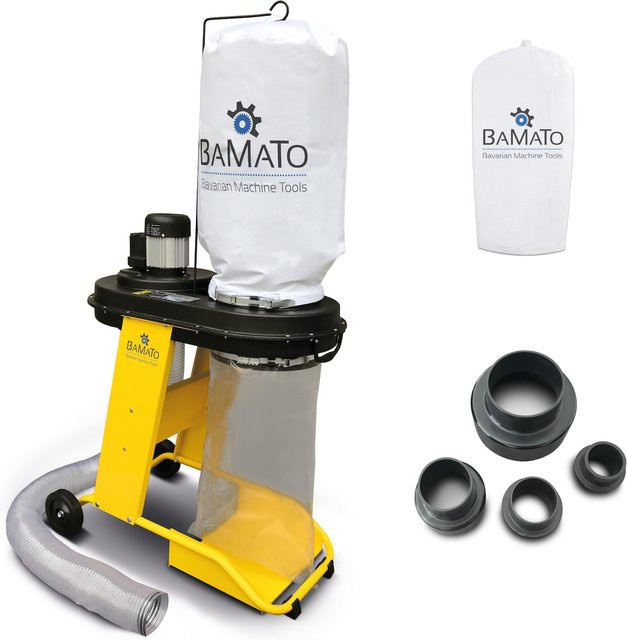 BAMATO Absauganlage AB-550 in Gelb mit Adapter Set und 2 Filtersäcken - Bild 1