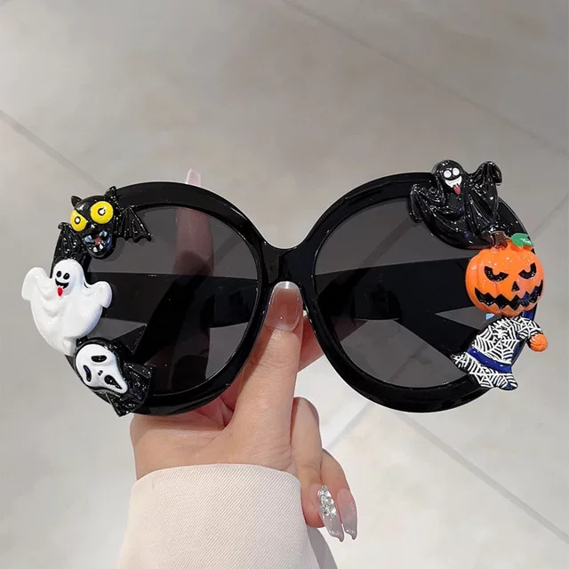 Kampt Sonnenbrille, Round, Vollrand, Kunststoff, Schwarz, Damen - Bild 1