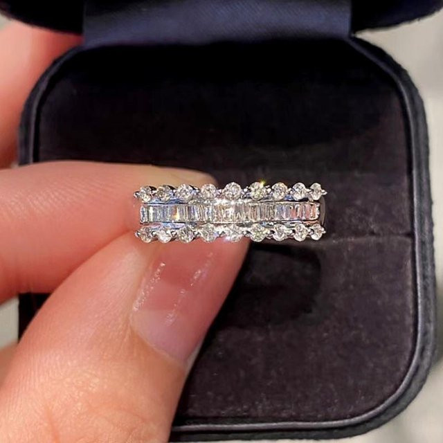 Huitan Ring, Zirkonia, Schwarz, Kupfer, Damen - Bild 1