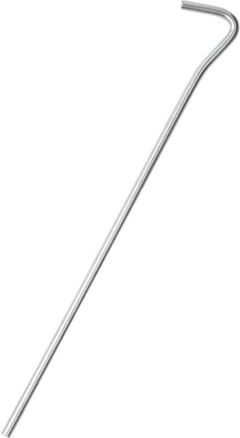 vidaXL Zeltheringe aus verzinktem Stahl, 50 Stück, Silber, Länge: 23 cm, Durchmesser: 5 mm - Bild 1