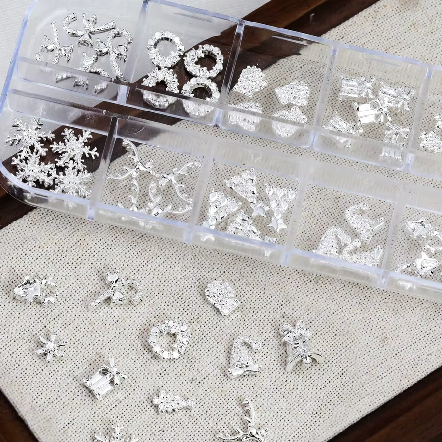 Misscheering Nagel-Charms, 48 Stück, Gold und Silber, Legierung, Unisex - Bild 2