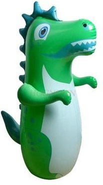 Binchi Aufblasbarer Dinosaurier-Stehaufmännchen-Ballon, Baby-Spielzeug, grün - Bild 1