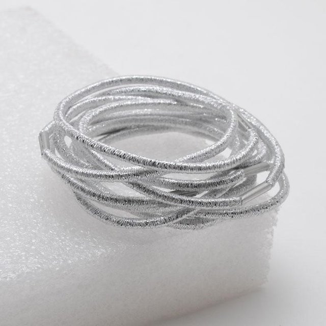 Haarbänder Kinder, elastisch, Gold Silber Gray - Bild 1