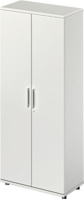 Schäfer Shop Genius TETRIS WOOD Flügeltürenschrank mit 5 Fächern, lichtgrau, Breite: 80 cm - Bild 1