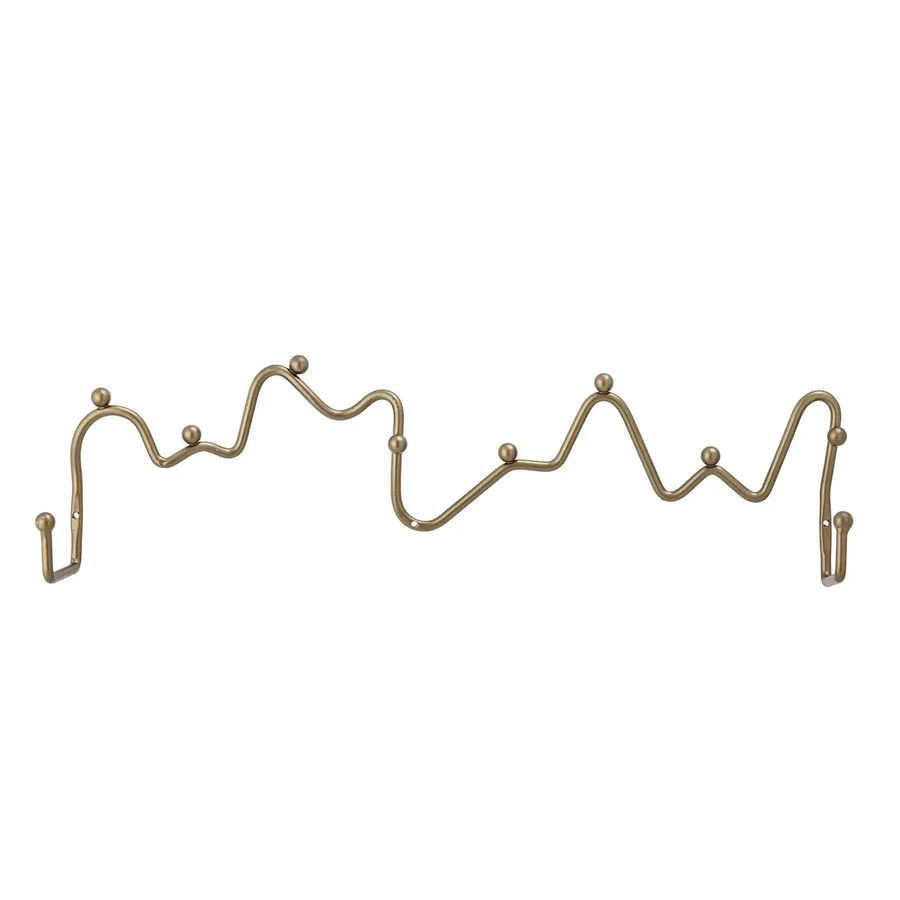 Bloomingville Wandgarderobe aus Metall in Gold, Breite: 44 cm - Bild 1