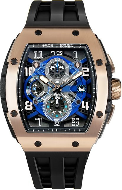 Tsar Bomba Chronograph, Quarz, Edelstahl, 52 mm, Herren, Blau - Bild 1