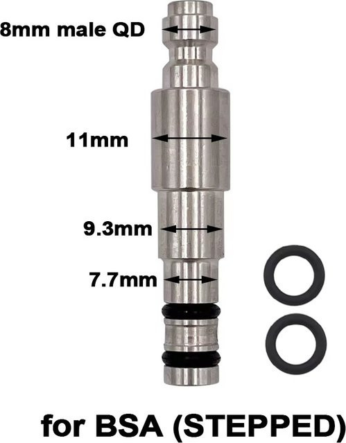 Hochdruck-Luftfülladapter mit Schnellanschluss-Sonde in Silber von zimakyfa - Bild 1