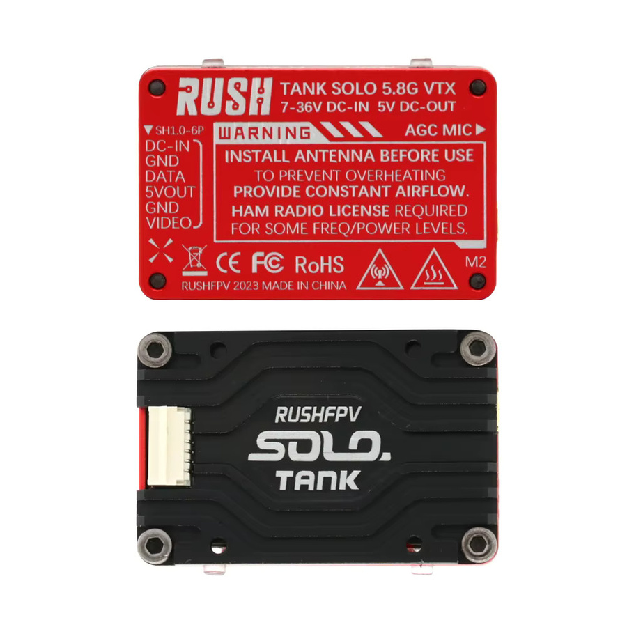 Rush Solo Tank VTX Video Sender CNC Shell 1,6 W für RC FPV - Bild 3