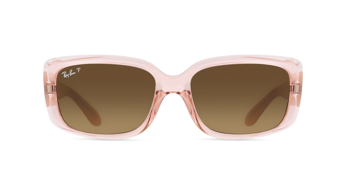 Ray-Ban RB4389 Sonnenbrille, Vollrand, Quadratisch, Kunststoff, Damen, pink - Bild 1