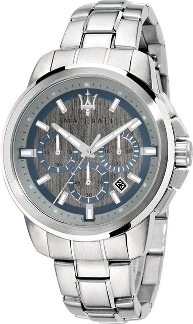 Maserati Chronograph, Edelstahl, Grau, Quarz, Herren - Bild 1