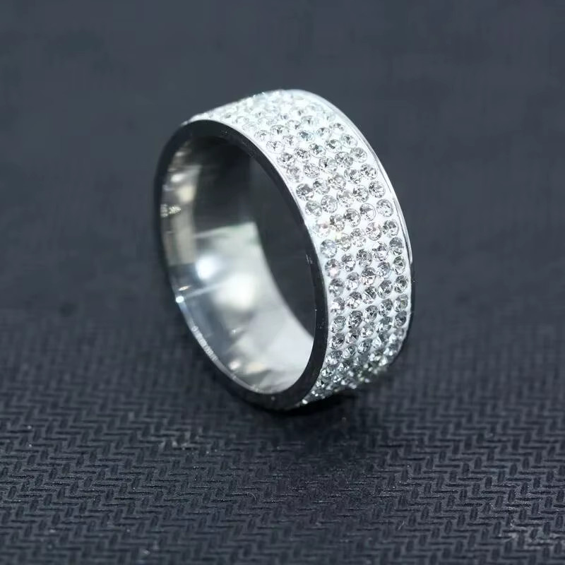 Huitan Bandring, Silber, Kristall, Zirkonia, Damen - Bild 2