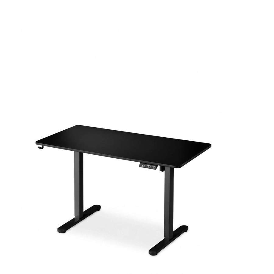 Relaxdays Elektrischer Schreibtisch Höhenverstellbar in Schwarz mit LED Display und Kabeldurchlass, B/T: 120 x 60 cm - Bild 2