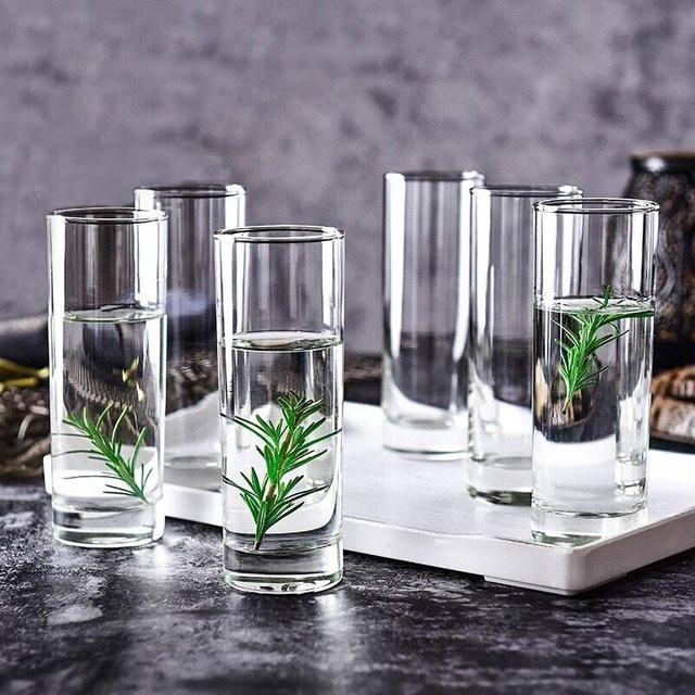 Ocean Glas-Wasserbecher Set aus sechs Stück, transparent, 340 ml - Bild 1