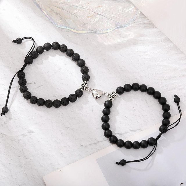 Rui Di Armbänder, Naturstein-Perlen, Weiß, Unisex - Bild 1