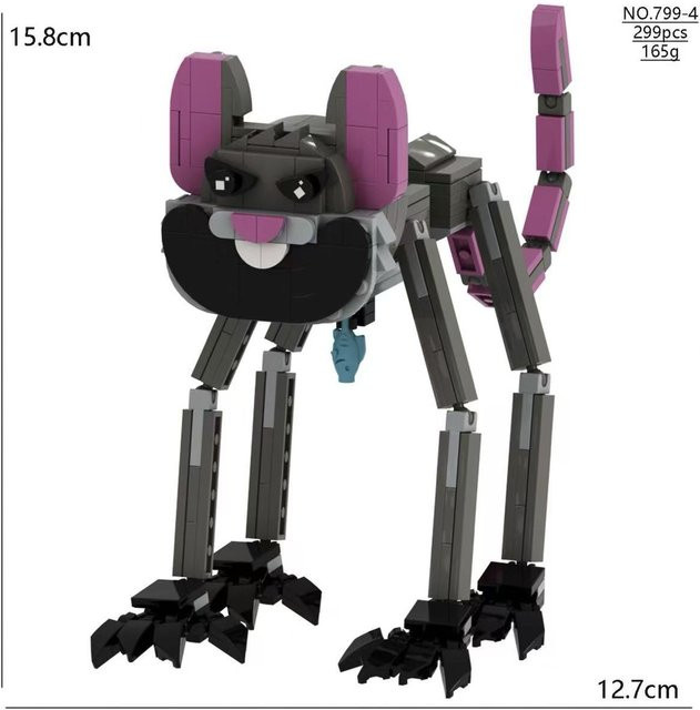Smiling Critters Pianosaurus Yarnaby Doey Poppi, Konstruktionsspielzeug, 4-teiliges Set, ab 14 Jahren - Bild 1