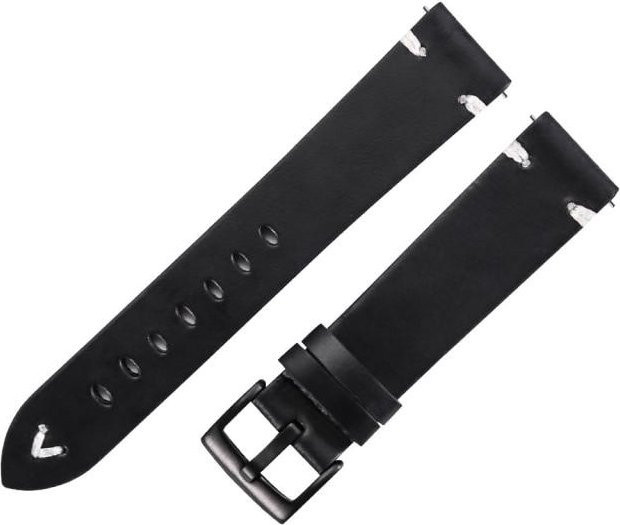 Allbestart Uhrenarmband Leder, Schwarz, Vintage, Unisex - Bild 1