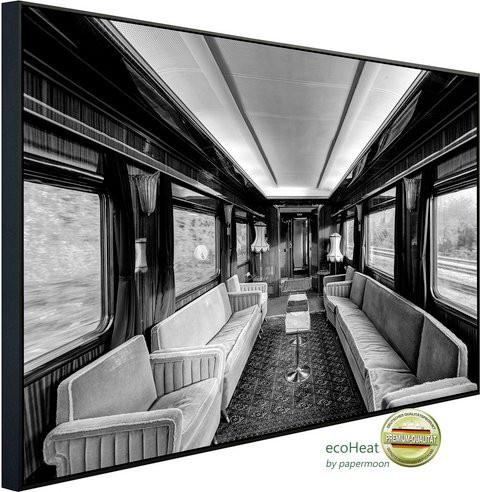 papermoon EcoHeat Infrarotheizung Schwarz Weiss mit Matt-Effekt und App-Steuerung - Bild 1